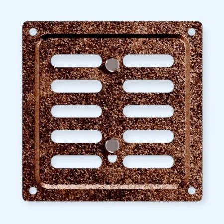 1010MER Antique copper ERA Решетка вентиляционная MER регулируемая 100x100 окраш.сталь Antique copper